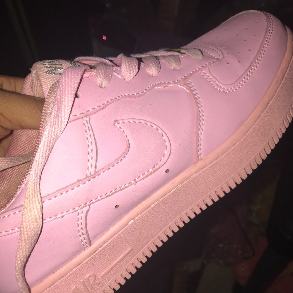 Pink Nike Air Force Ones